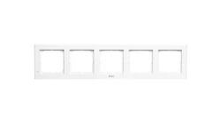 SONATA Ramka pięciokrotna do łączników IP44 biała RH-5R/00