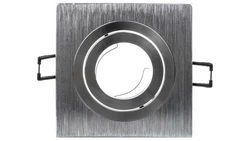 Sufitowa oprawa punktowa MORENA, IP20, kwadrat, inox