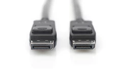 Kabel połączeniowy DisplayPort 8K 30Hz UHD Typ DP/DP M/M czarny 1m AK-340106-010-S