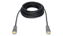 Kabel połączeniowy HDMI Hybrydowy Premium HighSpeed Ethernet 4K 60Hz UHD Typ HDMI A/HDMI A M/M 10m AK-330125-100-S