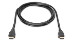 Kabel połączeniowy HDMI Ultra HighSpeed z Ethernetem 8K 60Hz UHD Typ HDMI A/HDMI A M/M czarny 2m AK-330124-020-S