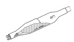 Mufa przejściowa termokurczliwa do kabli 3-żyłowych nieekranowanych, 3,6/6(7,2) kV, SMH3 Pb-RF 120-240 MS6, 427251