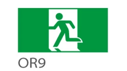 Piktogram WYJŚCIE EWAKUACYJNE do ORION - OR9 (300X100mm) / 39962