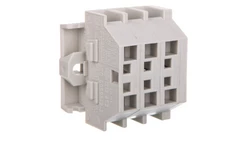 Listwa zaciskowa 2-przewodowa Ex 4mm2 3-torowa jasnoszara mocowanie śrubowe 262-133 /100szt./