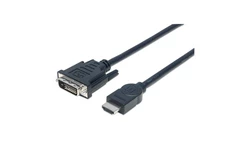 Kabel HDMI na DVI-D 24+1 Dual Link M/M 1.8m Czarny
