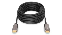 Kabel połączeniowy hybrydowy AOC HDMI 2.1 Ultra High Speed 8K 60Hz UHD HDMI A-HDMI A M-M czarny 20m AK-330126-200-S