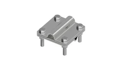 Złącze uniwersalne 3-elem. 80x80 drut8-pręt16 stal nierdzewna 215.6.1 NI 21501605