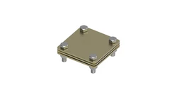 Złącze uniwersalne 3-elem. 80x80 bednarka-bednarka mosiądz 215.1.1 MS 21501110