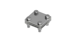 Złącze uniwersalne 3-elem. 60x60 bednarka-bednarka stal nierdzewna 214.1.1 NI 21401105