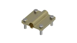 Złącze uniwersalne 2-elem. 80x80 drut8-pręt16 mosiądz 215.6 MS 21500610