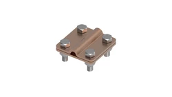 Złącze uniwersalne 2-elem. 60x60 bednarka-drut8 miedź 214.2 CU 21400203