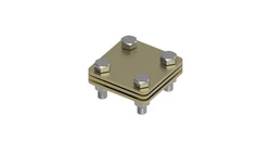 Złącze uniwersalne 3-elem. 60x60 bednarka-bednarka mosiądz 214.1.1 MS 21401110