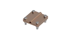 Złącze uniwersalne 3-elem. 80x80 bednarka-drut8 miedź 215.2.1 CU 21501203