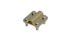 Złącze uniwersalne 2-elem. 60x60 bednarka-pręt16 mosiądz 214.3 MS 21400310