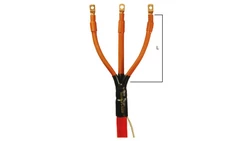 Głowica wnętrzowa do kabli 3-żyłowych nieekranowanych, 3,6/6(7,2) kV, SEEV 150-240 / 1000, 427219