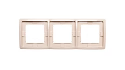 Simon Basic Standard Ramka potrójna uniwersalna beżowa IP44 BMR3B/12
