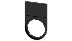 Ramka do etykiet zatrzaskiwanych 17,5x27mm czarna zaokrąglona otwór 22mm SIRIUS ACT 3SU1900-0AS10-0AA0 /10szt./