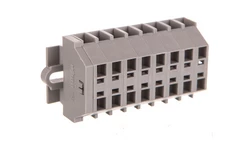 Listwa zaciskowa 2-przewodowa 1,5mm2 8-torowa szara mocowanie śrubowe 260-108 /50szt./