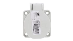 Gniazdo tablicowe z uziemieniem IP54 szare 2P+Z 104-0GS