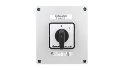 Łącznik krzywkowy 80A rozłącznik 0-1 3 - biegunowy w obudowie OB17 SK80-2.8211\OB17