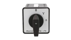 Łącznik krzywkowy 80A przełącznik rozruchowy trójfazowy 0 Y A mocowany do pulpitu czoło szare pokrętło czarne SK80-4.831\P03