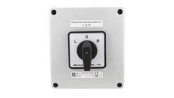 Łącznik krzywkowy 80A przełącznik zmiany kierunku obrotów L-O-P w obudowie OB18 SK80-3.8368\OB18