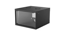 Szafka wisząca 6U 540x560 Rack 19, Basic, Flatpack, czarna