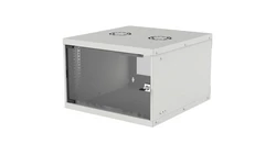 Szafka wisząca 6U 540x560 Rack 19, Basic, Flatpack, szara