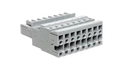 Gniazdo X-COM 1-przewodowe 8-biegunowe szare 769-108 /25szt./