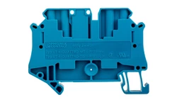 Złączka szynowa rozłączalna 4-przewodowa 4mm2 niebieska UT 4-QUATTRO-TG BU 3073076 /50szt./