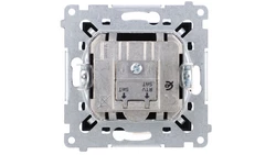 Simon 54 Gniazdo antenowe satelitarne podwójne SAT-SAT-RTV (moduł) czarny mat DASK2.01/49