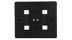 Simon 54 Gniazdo poczwórne Schuko natynkowe z przesłonami torów prąd. wer. skand. 16A 250V szybkozłącza, czarny mat EGSZ4SNZ/49