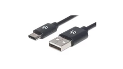 Kabel USB C-A M/M 1,0m USB2.0 Hi-Speed czarny 353298