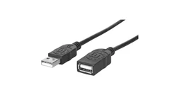Przedłużacz kabel USB 2.0 A-A M/F 1M Czarny 308519