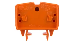 Złączka 2-przewodowa 2,5mm2 pomarańczowa 264-706 /100szt./