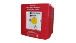Przycisk ppoż. n/t 2 tory prądowe 12A NO-NO przyciskowy diody czerw/ziel 24VDC/24V DC PPWP-2 B/1 901408