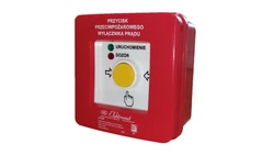 Przycisk ppoż. n/t 4 tory prądowe 12A NO-NO przyciskowy diody czerw/ziel 24VDC/24V DC PPWP-5 B/1 901432