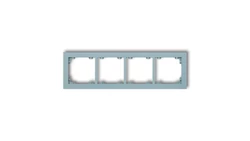 DECO Ramka poczwórna DECO Pastel Matt lazurowy 48DR-4