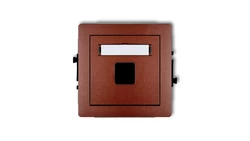 Mechanizm gniazda multimedialnego pojedynczego bez modułu (standard Keystone) 9DGM-1P