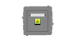 DECO Mechanizm gniazda światłowodowego/optycznego pojedynczego szary mat 27DGOP-1