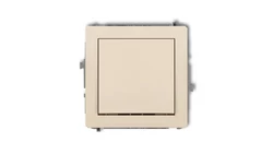 DECO Mechanizm łącznika schodowego (jeden klawisz bez piktogramu) beżowy 1DWP-3.1
