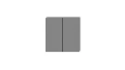 Klawisze podwójne do łączników DECO, MINI (komplet dwóch sztuk) szary mat 27DKL-2