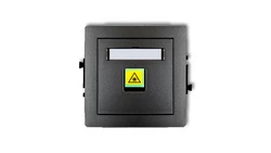 DECO Mechanizm gniazda światłowodowego/optycznego pojedynczego grafitowy 11DGOP-1