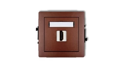 DECO Mechanizm gniazda pojedynczego HDMI 2.0 brązowy metalik 9DHDMI-3