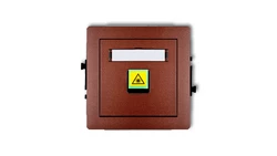 DECO Mechanizm gniazda światłowodowego/optycznego pojedynczego brązowy metalik 9DGOP-1