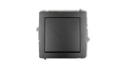 DECO Mechanizm łącznika schodowego (jeden klawisz bez piktogramu) grafitowy 11DWP-3.1