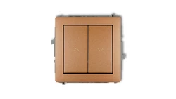 DECO Mechanizm łącznika żaluzjowego z podtrzymaniem złoty metalik 8DWP-88