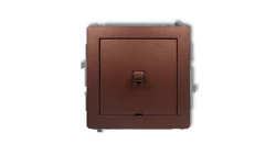 DECO Mechanizm łącznika schodowego w stylu amerykańskim (jeden klawisz bez piktogramu) brązowy metalik 9DWPUS-3.1