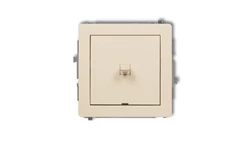 DECO Mechanizm łącznika schodowego w stylu amerykańskim (jeden klawisz bez piktogramu) beżowy 1DWPUS-3.1