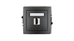 DECO Mechanizm gniazda pojedynczego HDMI 2.0 grafitowy 11DHDMI-3